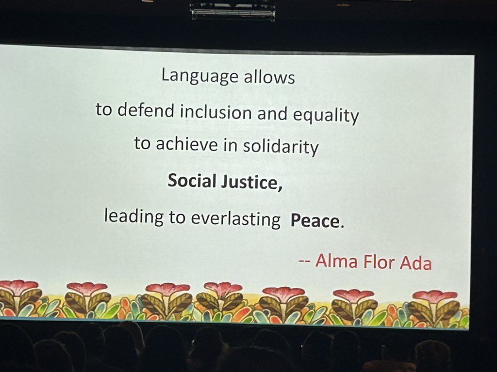 We live in language! #NABE2024 <a href="/almaflorada/">Alma Flor Ada</a>