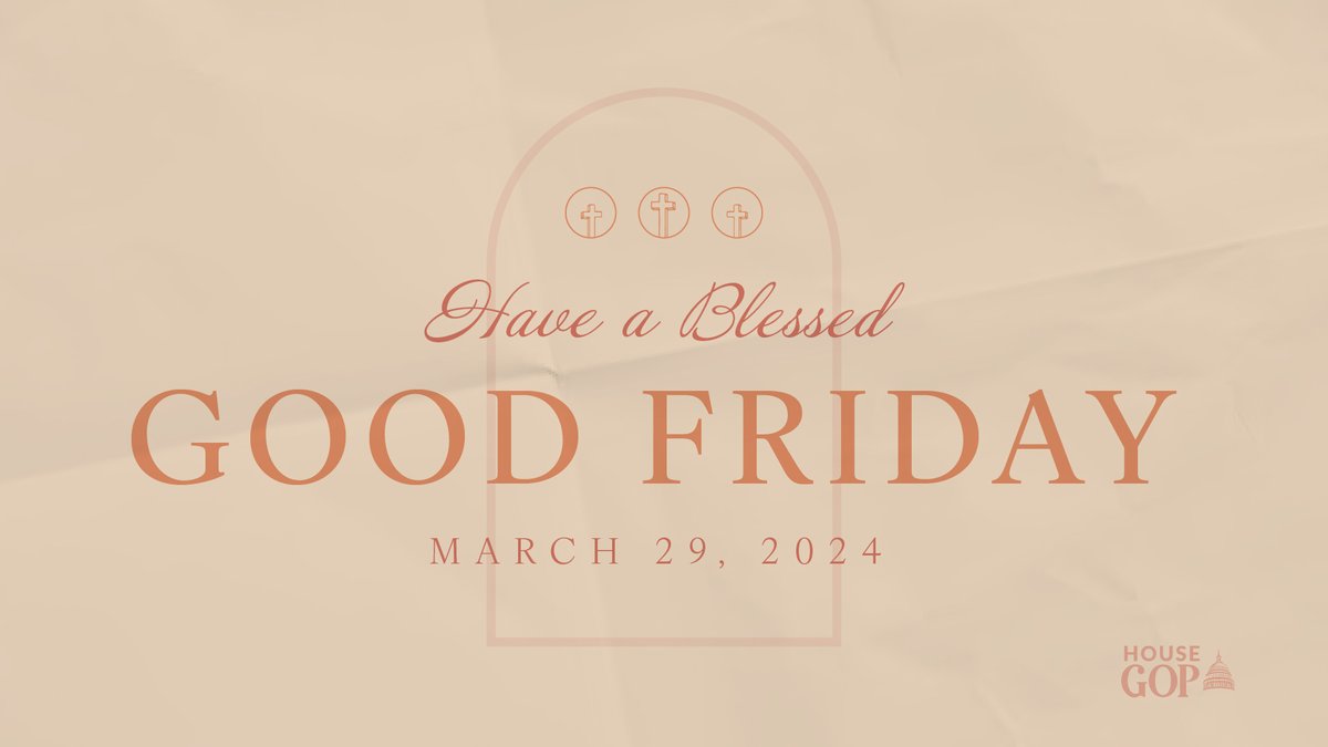 From my family to yours, we wish you a blessed Good Friday!