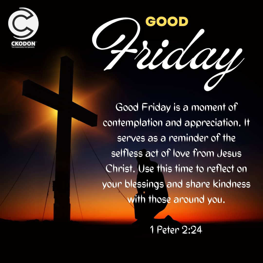 Wishing you a blessed Good Friday