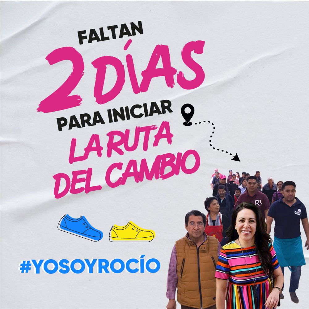 Vamos #JuntosHaciaAdelante. ¡Faltan dos días! #YOSOYROCÍO