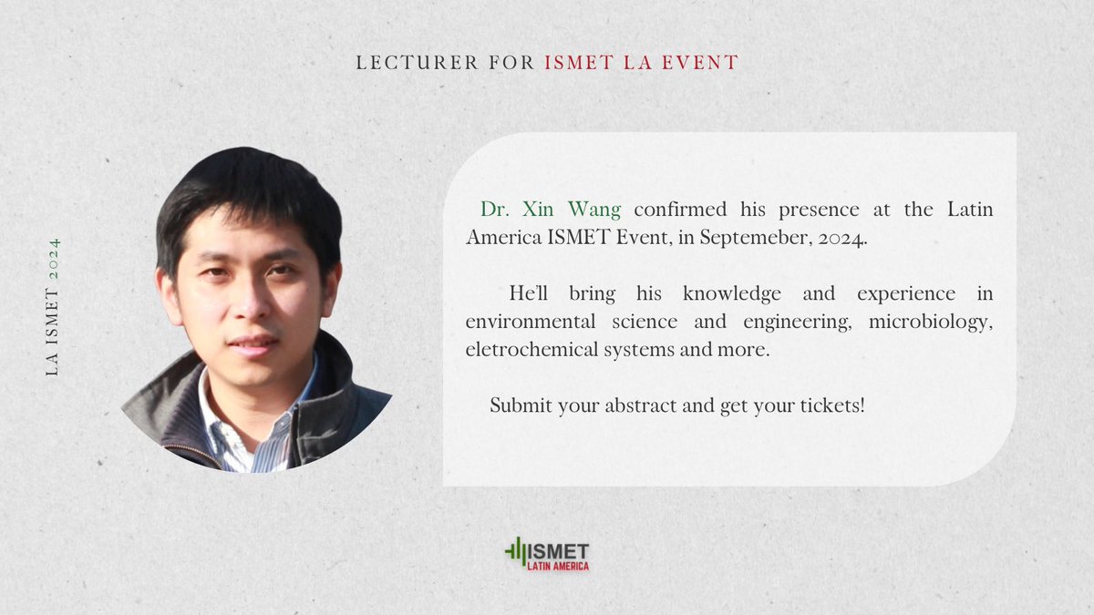 ISMET_LA's tweet photo. Dr. Xin Wang will lecture at the LA ISMET Event, check his resume on instagram! ✔️ https://t.co/Tu1F3ZFrWF