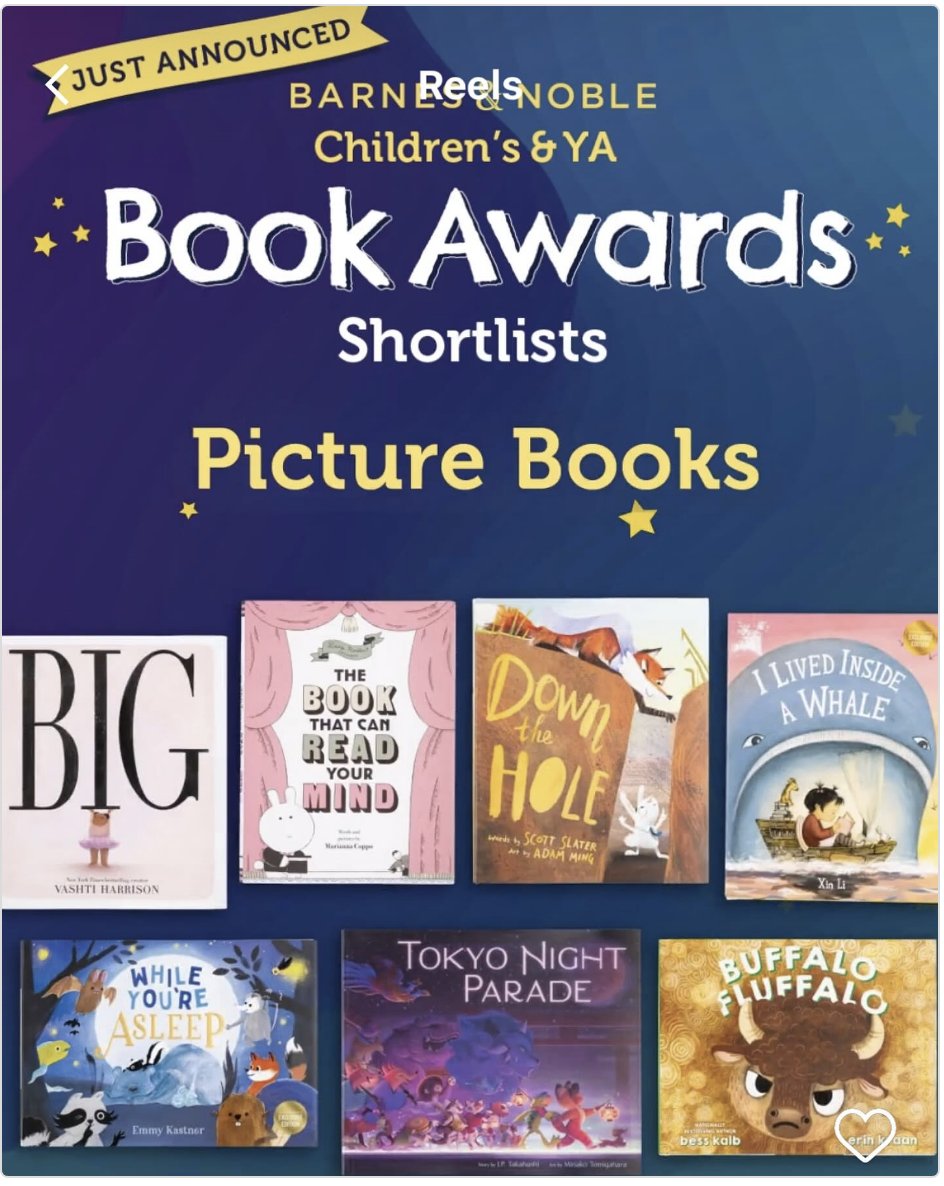 Congrats, Adam Ming! Barnes and Noble put him on Children's & YA Book Awards Shortlist for his #picturebook DOWN THE HOLE, written by Scott Slater, Clarion Books. @AdamMingArt @aschwabart @ ColleenMuske @TheFeltTipPen @ SarahKurpiel @zainabzk