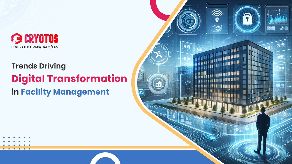 Is your facility management stuck in the past? Discover the top trends driving from #IoT to #AI, Machine Learning, and Building Information Modeling (#BIM) that are reshaping the industry. #cryotos #digitaltransformation #digitaltwin #ml Read More: shorturl.at/hkNS3