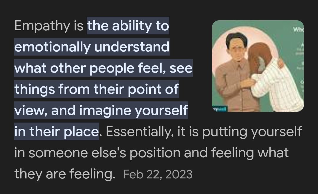 PITerotic's tweet photo. Empathy is not a form of kindness. 

People dislike you because they have empathy for you and know you lack it; an immigrant who's xenophobic and against immigrants, a white South African apartied child who doesn't understand the damages of institutional racism, so on, so forth. https://t.co/sMNo053eZ6