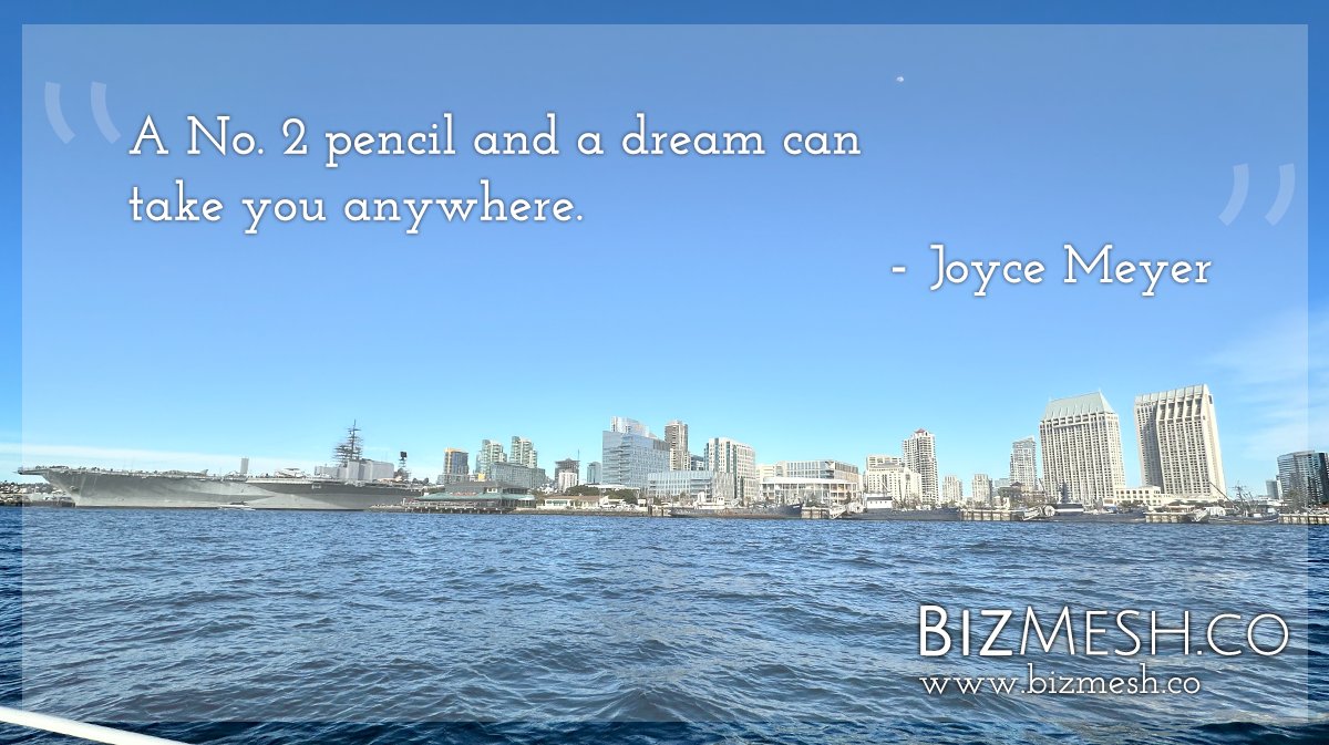 bizmesh's tweet photo. #FeelGoodFridays: "A No. 2 pencil and a dream can take you anywhere." -Joyce Meyer #smallbiz #entrepreneur #entrepreneurs #smallbusiness #MeshTogether #InspirationFridays #SupportSmallBusiness
#SupportSmallBusinesses https://t.co/oNCdvRRDZ9