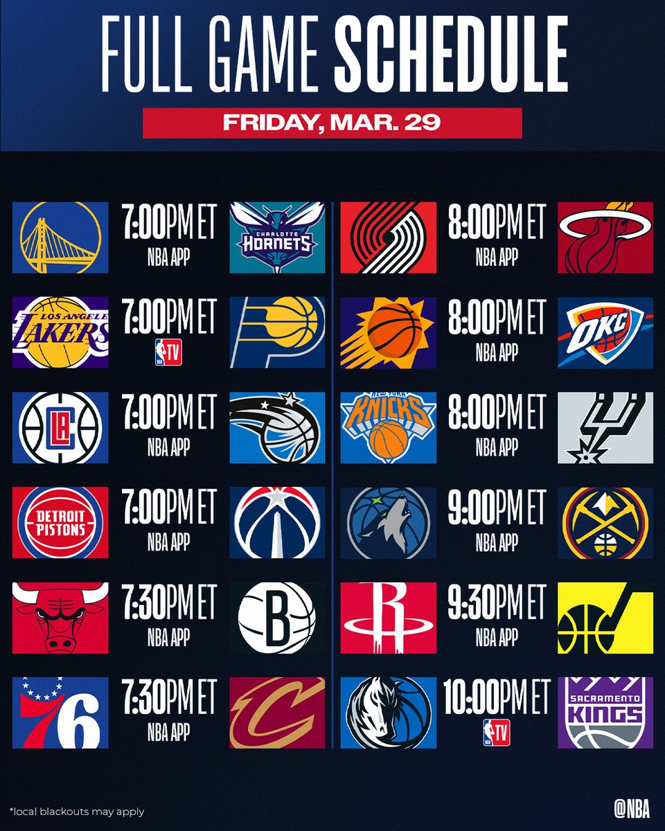 24 teams in action... 🔥 Rockets seek 11 in a row 🔥 Nuggets, Wolves battle for #1 in West Postseason implications abound on NBA TV and the NBA App! 📲 link.nba.com/dailysg