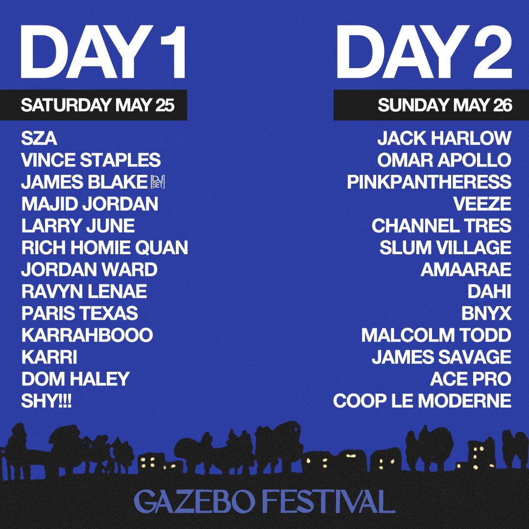 Gazebo Fest single day tickets on sale now jackharlow.lnk.to/gazebofestival