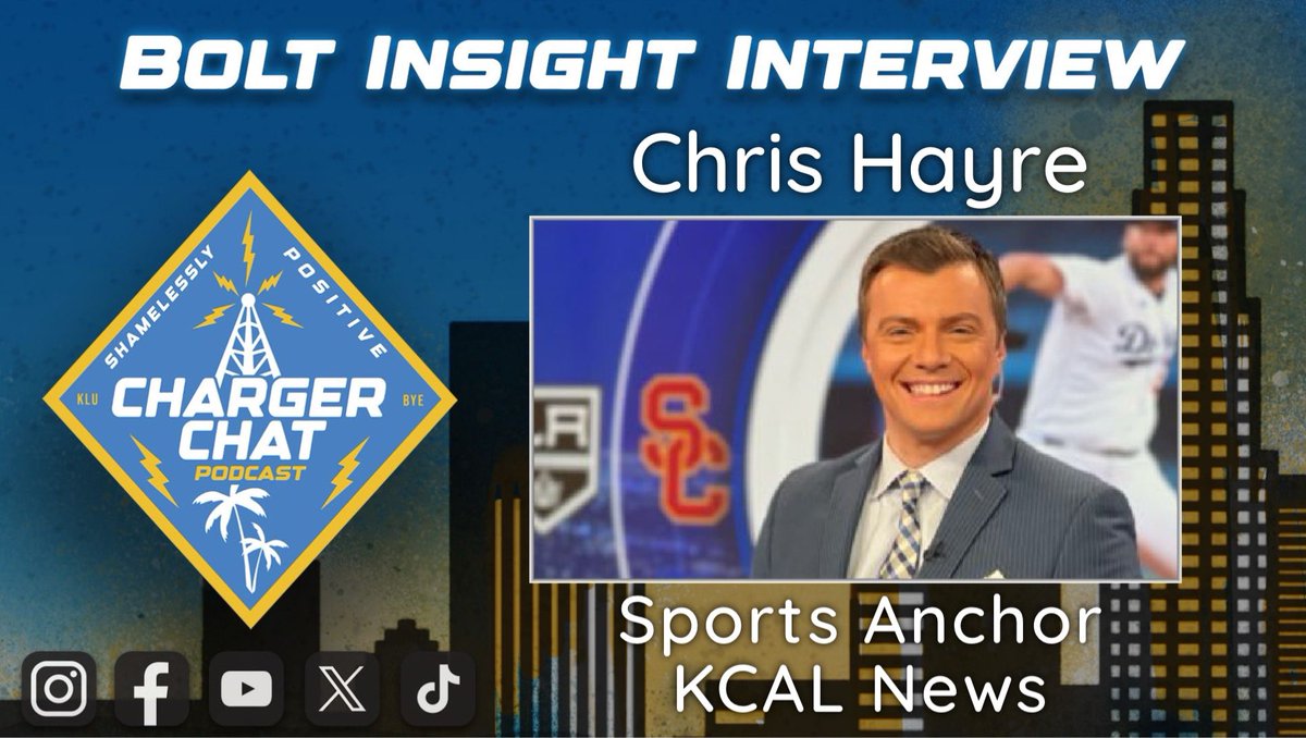 We were incredibly lucky to sit down with @chrishayre and talk all things Chargers. Episode available now. #chargers #harbaugh #herbert #dhbc