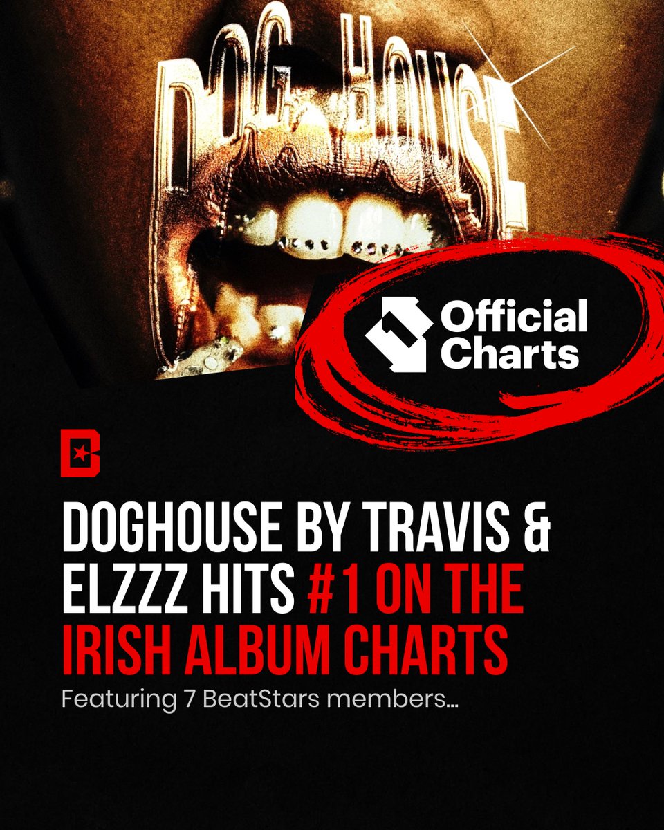 “Doghouse" by @Travisinih &amp; <a href="/something_elzzz/">Zzzino Montana</a> is heating up the Irish Album Charts, landing at #1 📀 Big round of applause for the following BeatStars fam for co-producing on the album:

👉 DEXTAH
👉 Mvmbo
👉 Liam Harris
👉 houlibeats
👉 xalienmusic
👉 <a href="/beatsbycryptic/">⠉⠗⠽⠏⠞⠊⠉</a>
👉