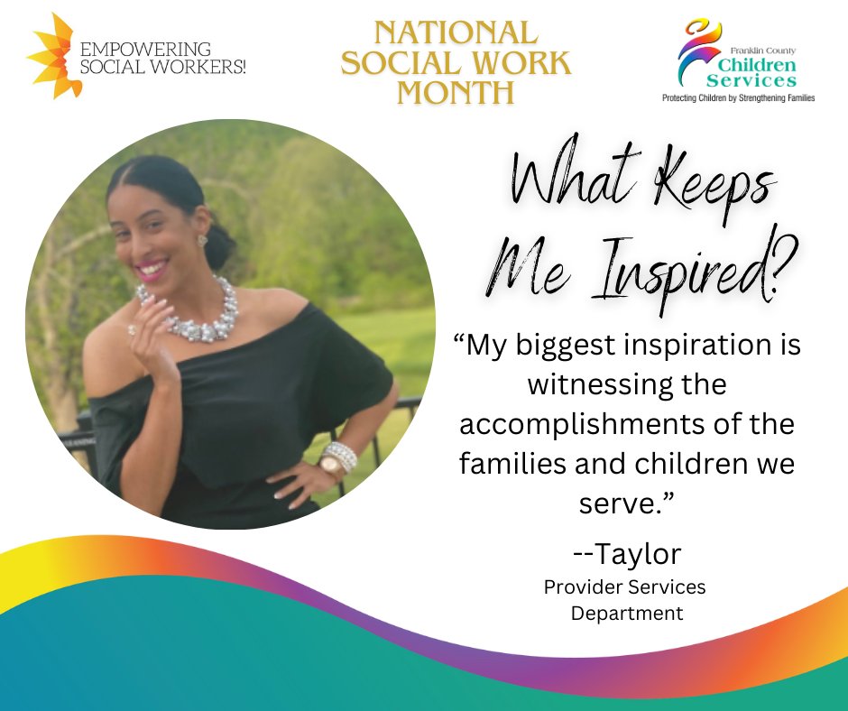 In honor of #NationalSocialWorkMonth, we asked FCCS staff what inspires them to continue working with youth and families. #swmonth2024 #empoweringsocialworkers #socialworkmonth2024