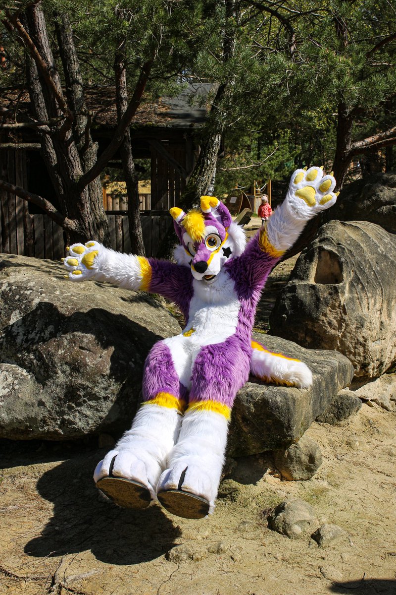 Spring brings better mood with the sun ☀️ have a wonderful #fursuitfriday