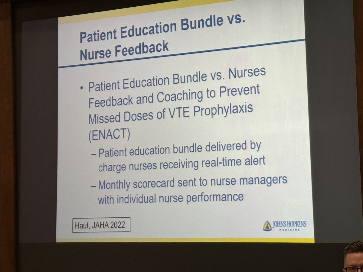 <a href="/lesllake/">Leslie L. Lake</a> <a href="/acweyand/">Shematologist, MD</a> <a href="/ASH_hematology/">ASH</a> <a href="/khoff09/">Katie Hoff Anderson</a> <a href="/julieapartridge/">Julie Partridge</a> <a href="/aakonc/">Alok Khorana, MD</a> <a href="/isth/">ISTH</a> <a href="/AlexSpyropoul/">Alex Spyropoulos</a> <a href="/TatyanaMcFadden/">Tatyana McFadden</a> <a href="/LiverWife/">Teresa Bordeaux (#LiverWife/#ClotWife), BCPA</a> @NatTrauma <a href="/TWCostantini/">Todd Costantini</a> <a href="/DavidASpain/">David Spain</a> <a href="/bulgercot/">Eileen Bulger</a> @RepLBR <a href="/CDCgov/">CDC</a> <a href="/CDC_NCBDDD/">CDC_NCBDDD</a> <a href="/HopkinsMedicine/">Johns Hopkins Medicine</a> <a href="/American_Heart/">American Heart Association</a> <a href="/JHUNursing/">Hopkins Nursing</a> <a href="/HopkinsNsurg/">Johns Hopkins Neurosurgery</a> <a href="/HopkinsNCCU/">Johns Hopkins Neurosciences Critical Care</a> <a href="/DanielLubelski/">Daniel Lubelski</a> <a href="/DctrJByrne/">James Byrne MD PhD</a> <a href="/LauzeeTweet/">Brandyn Lau</a> <a href="/hopkinssurgery/">Hopkins Surgery</a> <a href="/JHM_Armstrong/">Armstrong Institute</a> <a href="/JohnsHopkinsDOM/">Johns Hopkins Department of Medicine</a> <a href="/DrJudyHuang/">Judy Huang, MD</a> <a href="/tdazad/">Tej D. Azad 🇺🇸</a> <a href="/Str8bonesJim/">Jim Ficke</a> <a href="/AmitJainSpine/">Amit Jain, MD, MBA</a> <a href="/TimWithamMD/">Timothy Witham MD</a> <a href="/HopkinsOrtho/">Johns Hopkins Orthopaedics</a> <a href="/BettegowdaMDPHD/">Chetan Bettegowda</a> <a href="/DrNTheodore/">Nicholas Theodore,MD</a> “Best Practices for VTE Prevention”. How do we provide defect-free care? <a href="/LauzeeTweet/">Brandyn Lau</a> showing papers in <a href="/JAMASurgery/">JAMA Surgery</a> <a href="/JAMA_current/">JAMA</a> <a href="/JAMANetworkOpen/">JAMA Network Open</a> <a href="/PLOS/">PLOS</a> <a href="/JournalGIM/">JGIM Journal of General Internal Medicine</a> <a href="/AnnalsofSurgery/">Annals of Surgery</a> <a href="/JAHA_AHA/">JAHA</a> <a href="/CircAHA/">Circulation</a> <a href="/TSACO_AAST/">Trauma Surgery & Acute Care Open (TSACO)</a> and more. #StopTheClot
#NationalBloodClotAwarenessMonth #JHMVTE