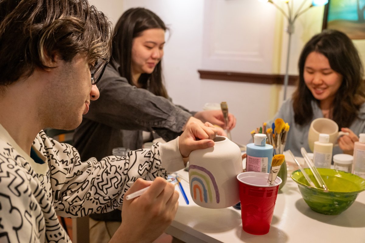 If you're in the mood for a fun, creative activity with friends, Lancaster's Pottery Works can't be beat! F&M organized this outing for students remained on campus during Spring Break.