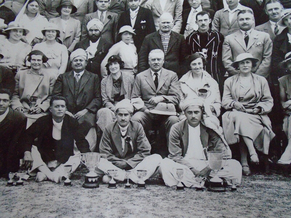 Trophy winners of Tennis, Bannu, NWFP, 1935.