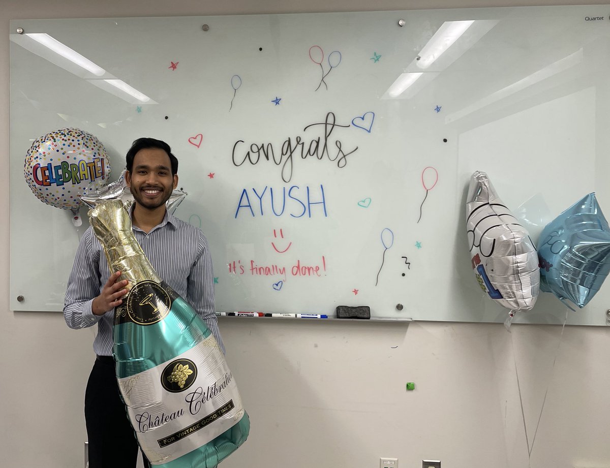 BaileyLab (@baileylab_um) on Twitter photo Congratulations to second year PhD Candidate <a href="/Ayush_Chitrakar/">Ayush Chitrakar</a> for completing his gateway exam last week!!! 🎉 Well done, Ayush! Now on to generating some super cool droplets!!! 💧🔬 🥼 Congratulations to second year PhD Candidate <a href="/Ayush_Chitrakar/">Ayush Chitrakar</a> for completing his gateway exam last week!!! 🎉 Well done, Ayush! Now on to generating some super cool droplets!!! 💧🔬 🥼
