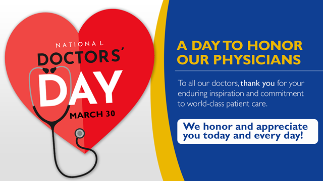 Happy National Doctors Day to all of our surgeons! Most importantly, thank you doctors for the ongoing education that you provide to us every day to ensure that we deliver quality images and outstanding patient care If you have the chance, be sure to thank them for all they do!