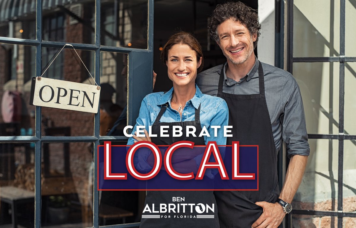 Our local businesses are the lifeblood of Florida, especially in our rural communities. Thank you to the men and women who serve our neighbors and support our community. #NationalMomandPopBusinessOwnersDay