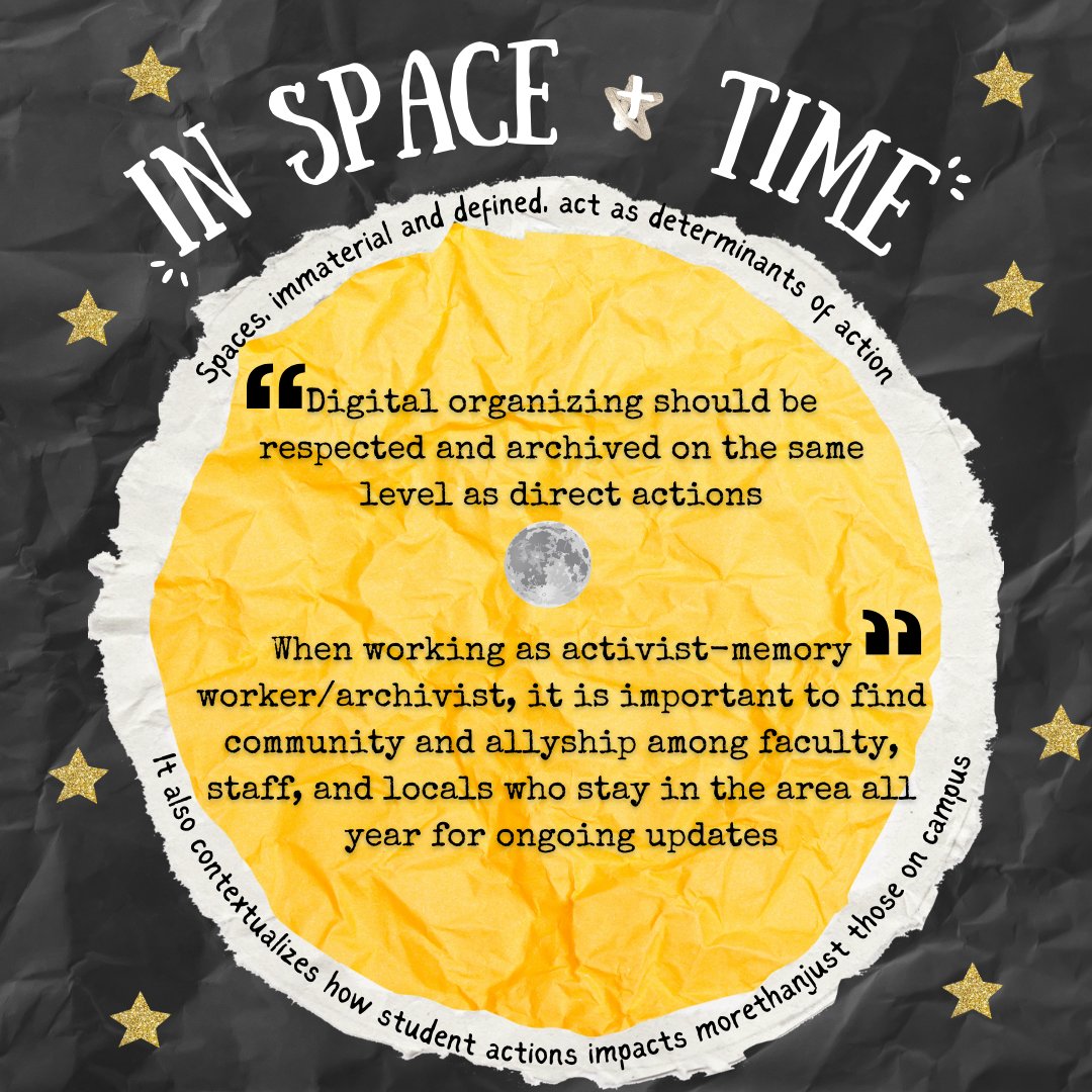 Considering the various (digital) spaces where people gather, there is a lot of value in documenting place and how timing is utilized to build and strengthen social movements. Learn more at the link in our bio!