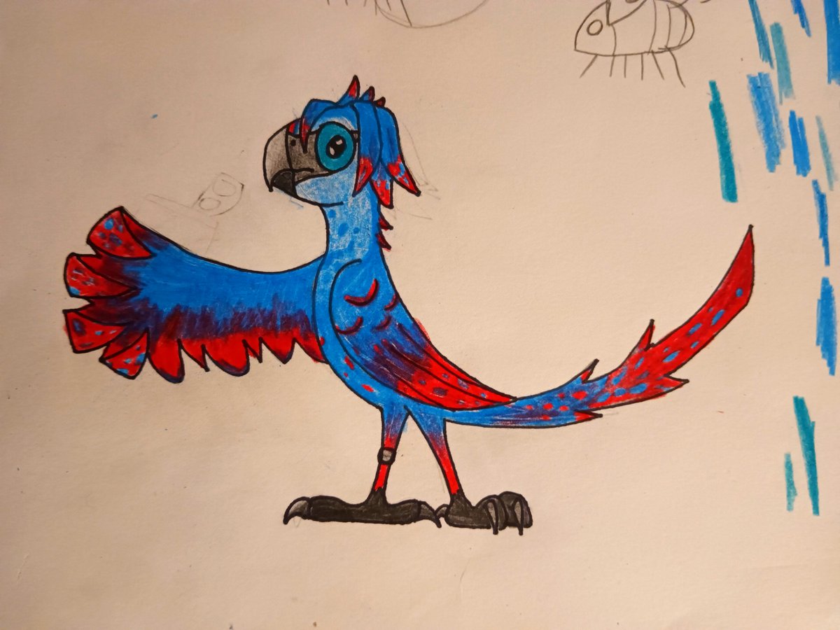 Spixlet Macaw Character
#originalcharacter #conceptart #characterdesign #art #birds #ornithology #spixmacaw #scarletmacaw #spixletmacaw #hybridmacaw #macaw #xenofiction