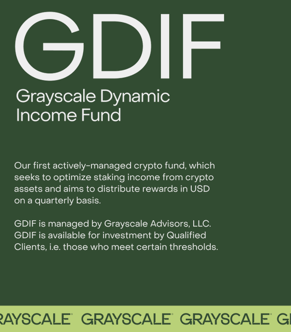 Grayscale @grayscale launch new fund for high wealth individuals with net wealth of $2.2m and over called Grayscale Dynamic Income Fund. The fund will invest in and stake Proof Of Stake tokens. Current high allocations: 24% $OSMO 20% $SOL 14% $DOT grayscale.com/private-funds/…