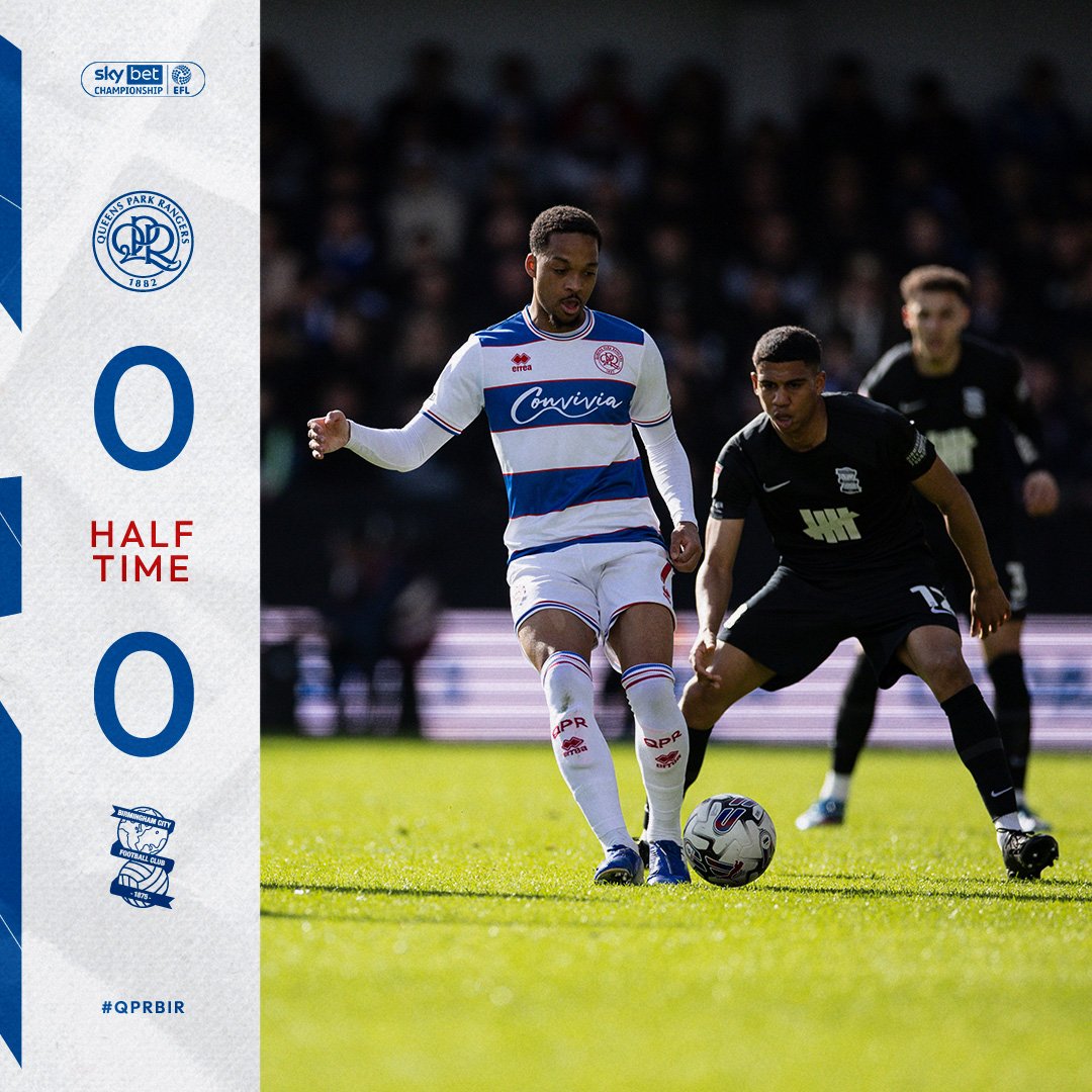 ⏱️ Fim de primeiro tempo. #QPRBIR