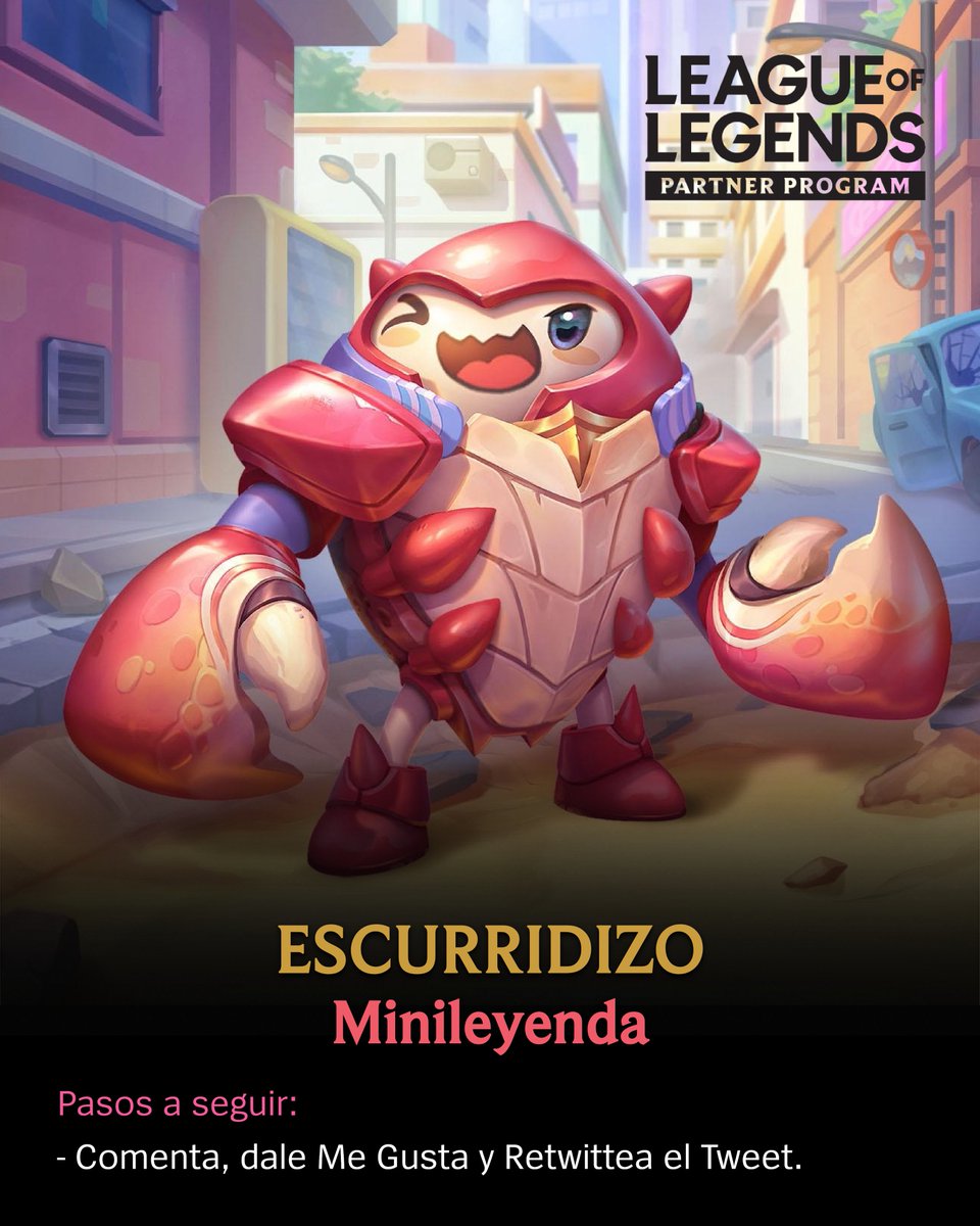 ¡Códigos de Escurridizo! 🦀

Para cualquier región.

• Sigan los pasos que describe la imagen y ¡Mucha suerte a todos!

#TFTPartner