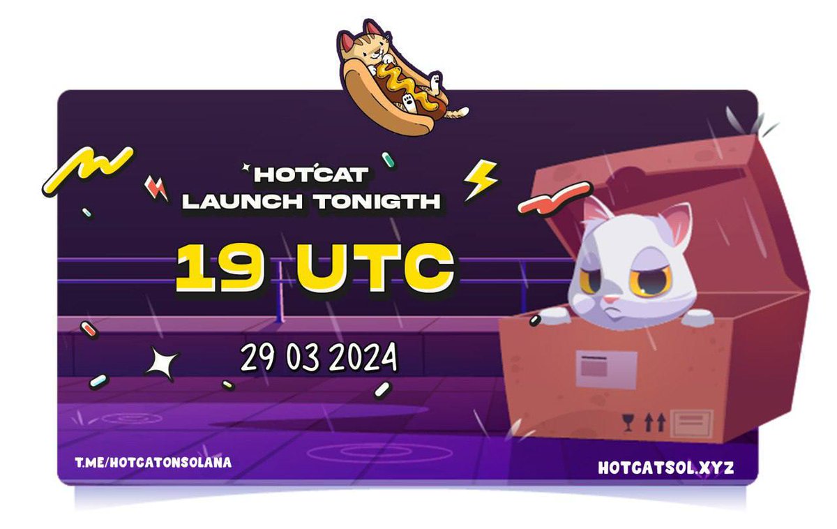 hotcatonsol's tweet photo. WE ARE COMING ! ☀️

LET'S BRING THE CAT HYPE ! ✅👀

#cat #wıf #dogecoın #bonk https://t.co/3hhy59iUvc