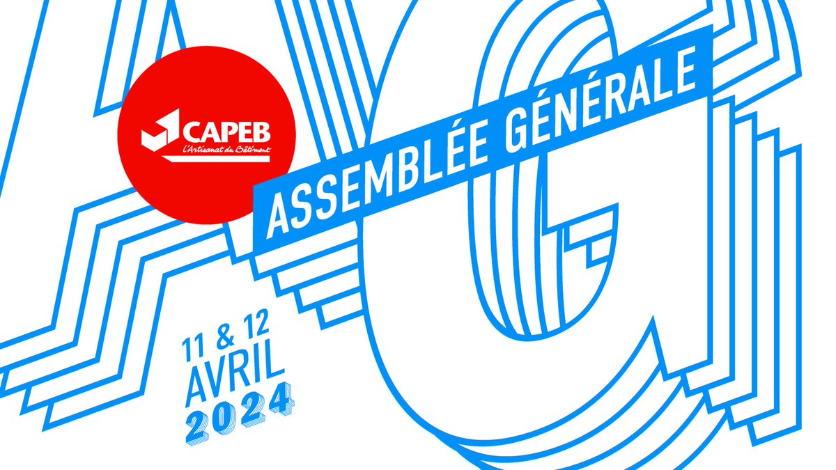 📣Nous sommes à J-15 de l’édition 2024 de notre Assemblée générale. Un temps qui constitue un marqueur fort de la vitalité syndicale du réseau CAPEB.

➡️La partie Congrès de cette Assemblée générale qui se tiendra vendredi 12 avril répondra aux questionnements suivants : «