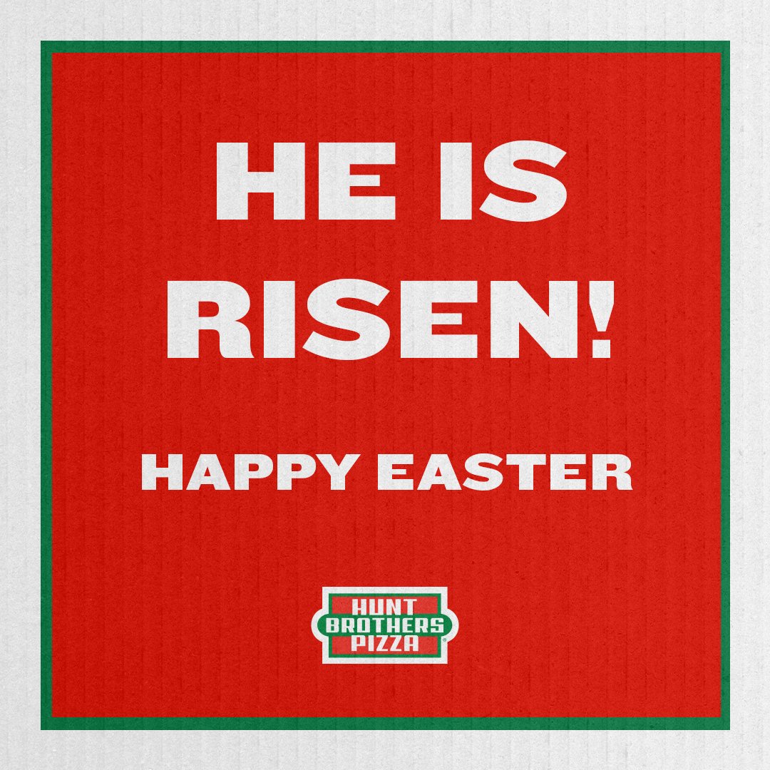 Happy Easter from our #HuntBrothersPizza family to yours. ❤️