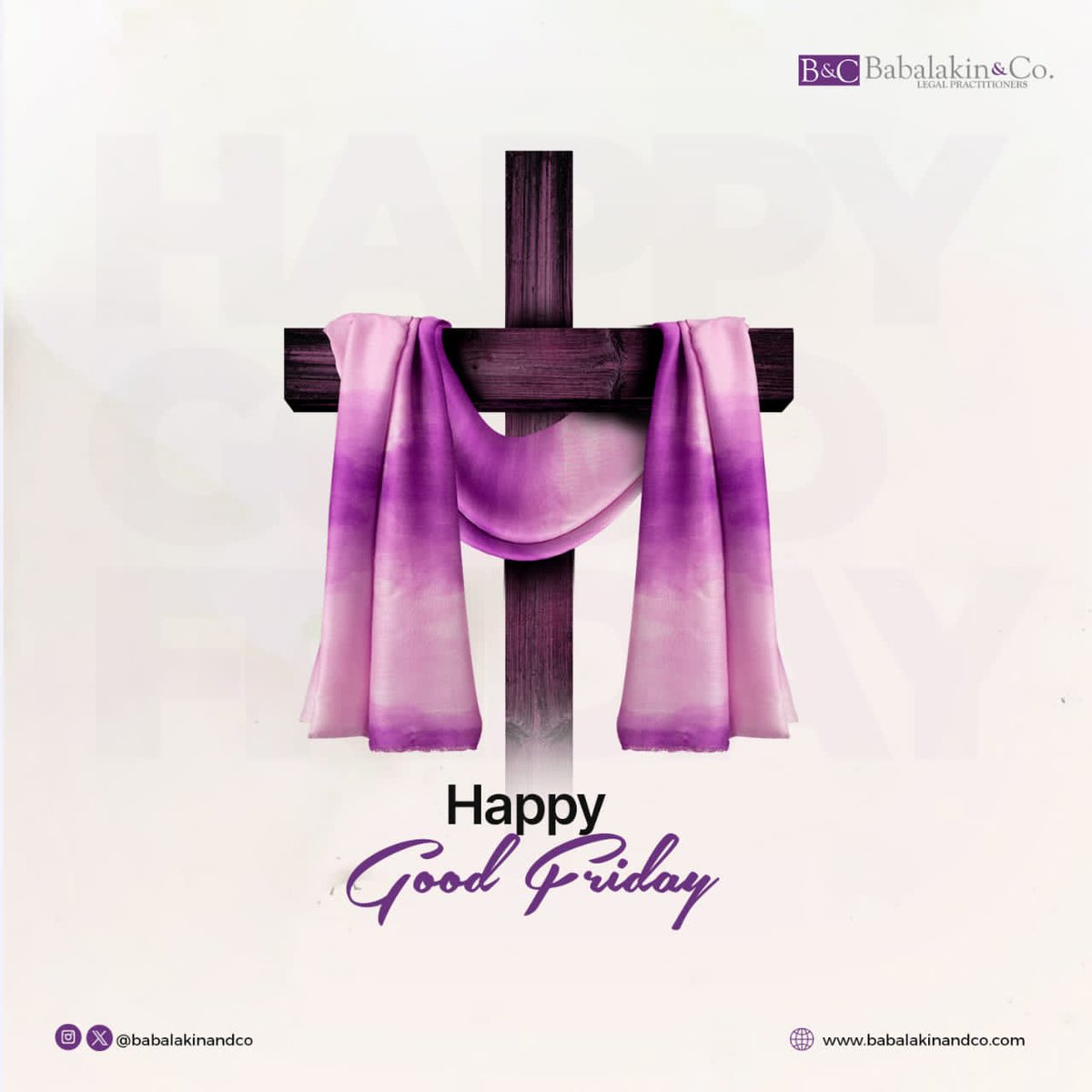Babalakinandco's tweet photo. Good Friday!

May this holy day remind you of the essence of love and sacrifice ✨️ https://t.co/YgL6uH7lrj
