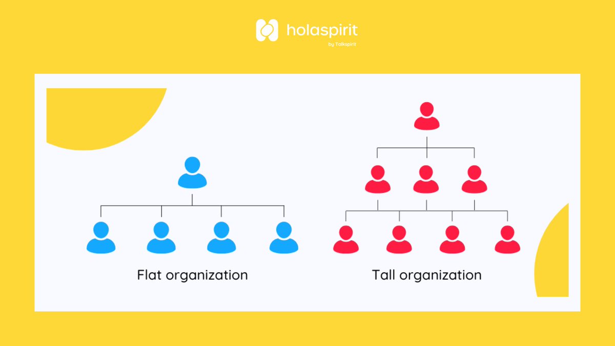 Traditional hierarchical models often hinder progress. Discover the transformative potential of flat organizations: how it works, the differences with a tall organization, the pros and cons, and basically why you should consider it ➡️ urlz.fr/pZ66 #transformation