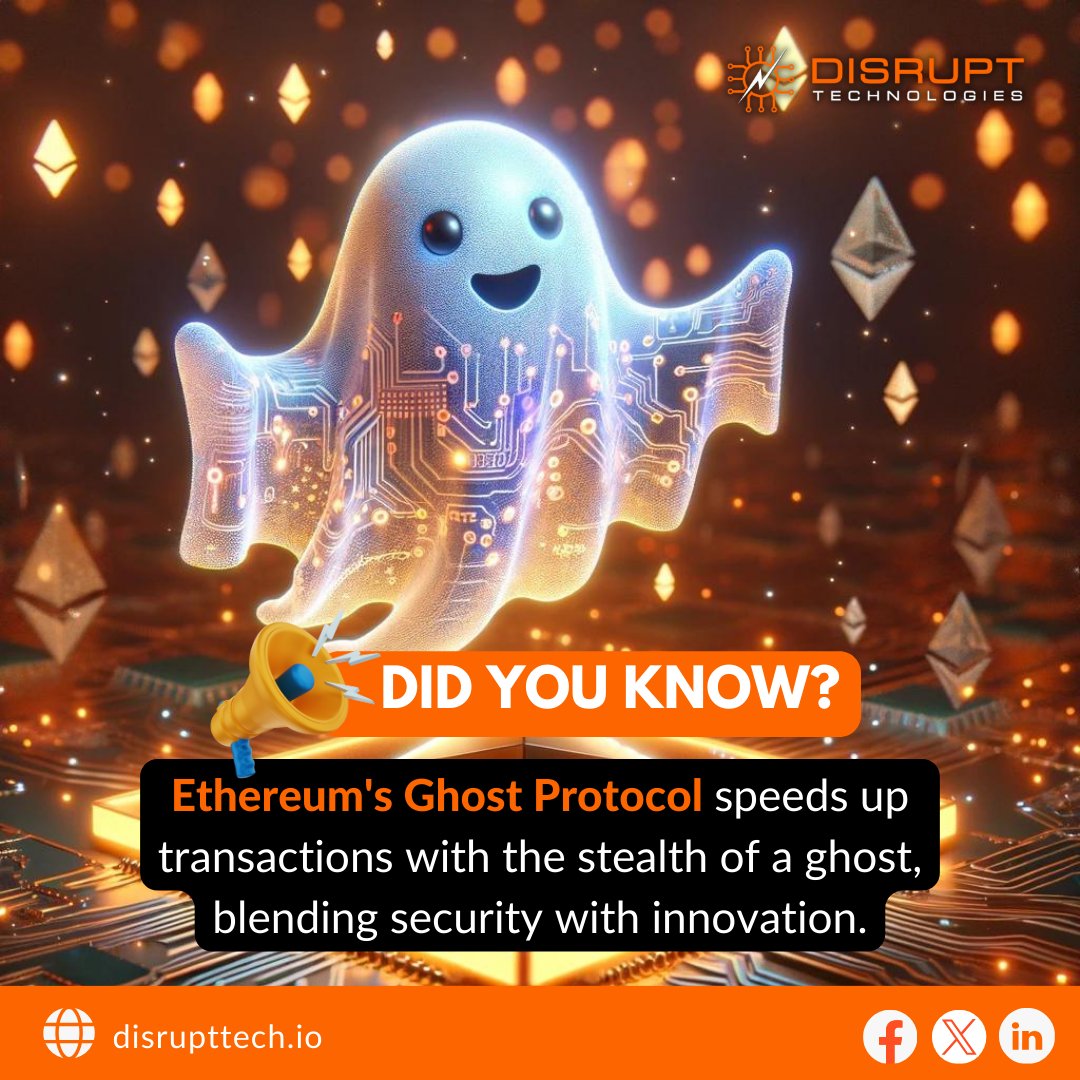 DisruptTechCard's tweet image. 👻💡 Ever heard of #Ethereum's ghost story? It's not spooky, but it's fascinating! The #GhostProtocol was devised to make Ethereum's network faster, aiming to leave stale blocks in the dust. T

Dive into the future with us at 👉 Disrupttech.io! 

#CryptoDebitCards