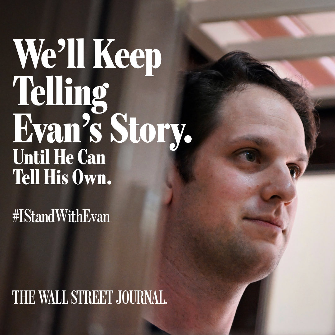 A year of incarceration. A year of missed family occasions, friends’ weddings, Arsenal, Mets. A year in which we have missed Evan’s exceptional journalism. An entire year of his life stolen. It’s way beyond time for Evan to come home. #IStandWithEvan