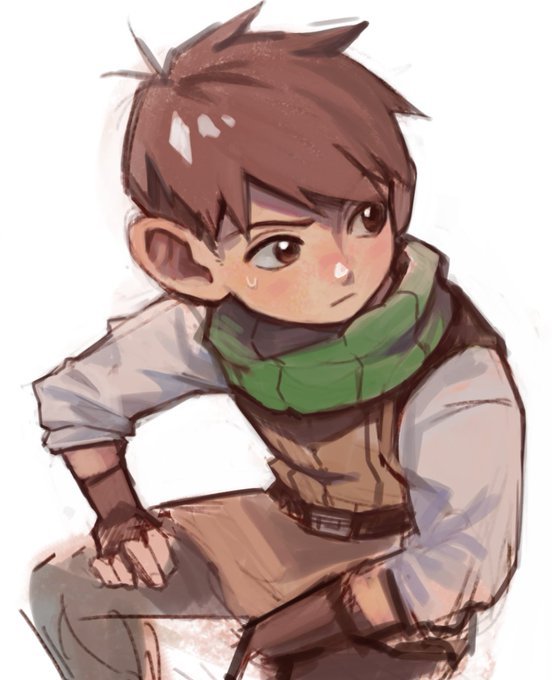 「1boy green scarf」 illustration images(Latest)