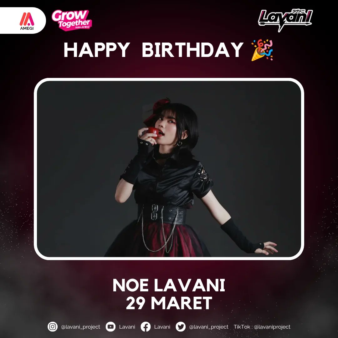 lavani_project's tweet photo. Happy Birthday For @noerricaa Semoga selalu diberikan kesuksesan dan keberhasilan yang menggapai semua yang dikejar dan diharapkan. https://t.co/mB9gF3a0h7