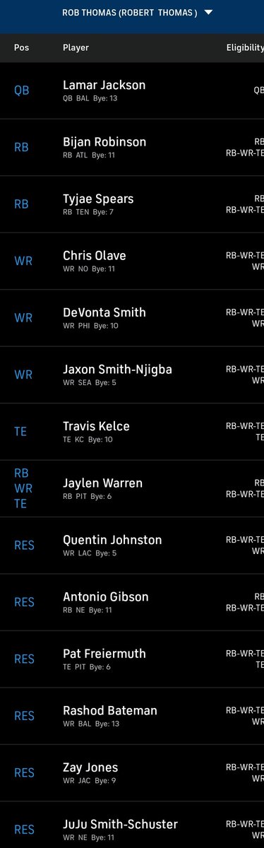 My team from the 8th spot in a 12 team 1/2 ppr mock draft I did yesterday with @JameyEisenberg and the rest of the @FFToday crew...🔥🥳

Overall I like this starter build but really regret taking DeVonta Smith over Tank Dell who went right after...🤔🤷 #askfft