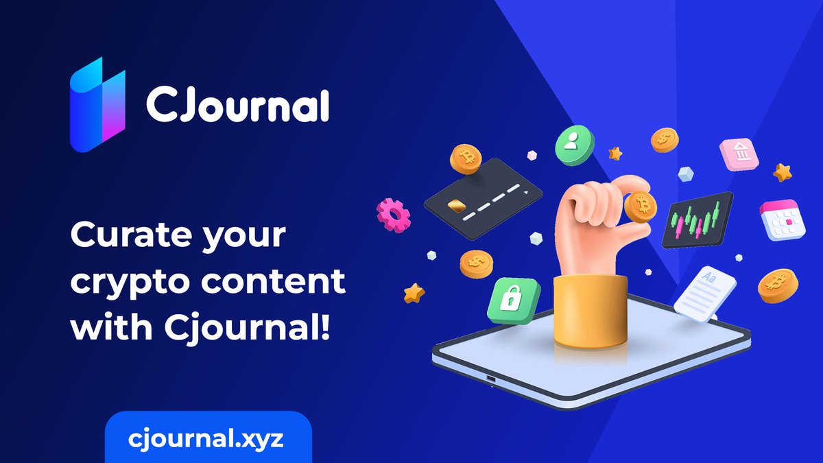 💠 Curate your crypto content with #Cjournal! 💠 Save interesting stories, access expert recommendations, and eliminate clutter with our personalized algorithm. 💠 Your interests, prioritized. $CJL $UCJL