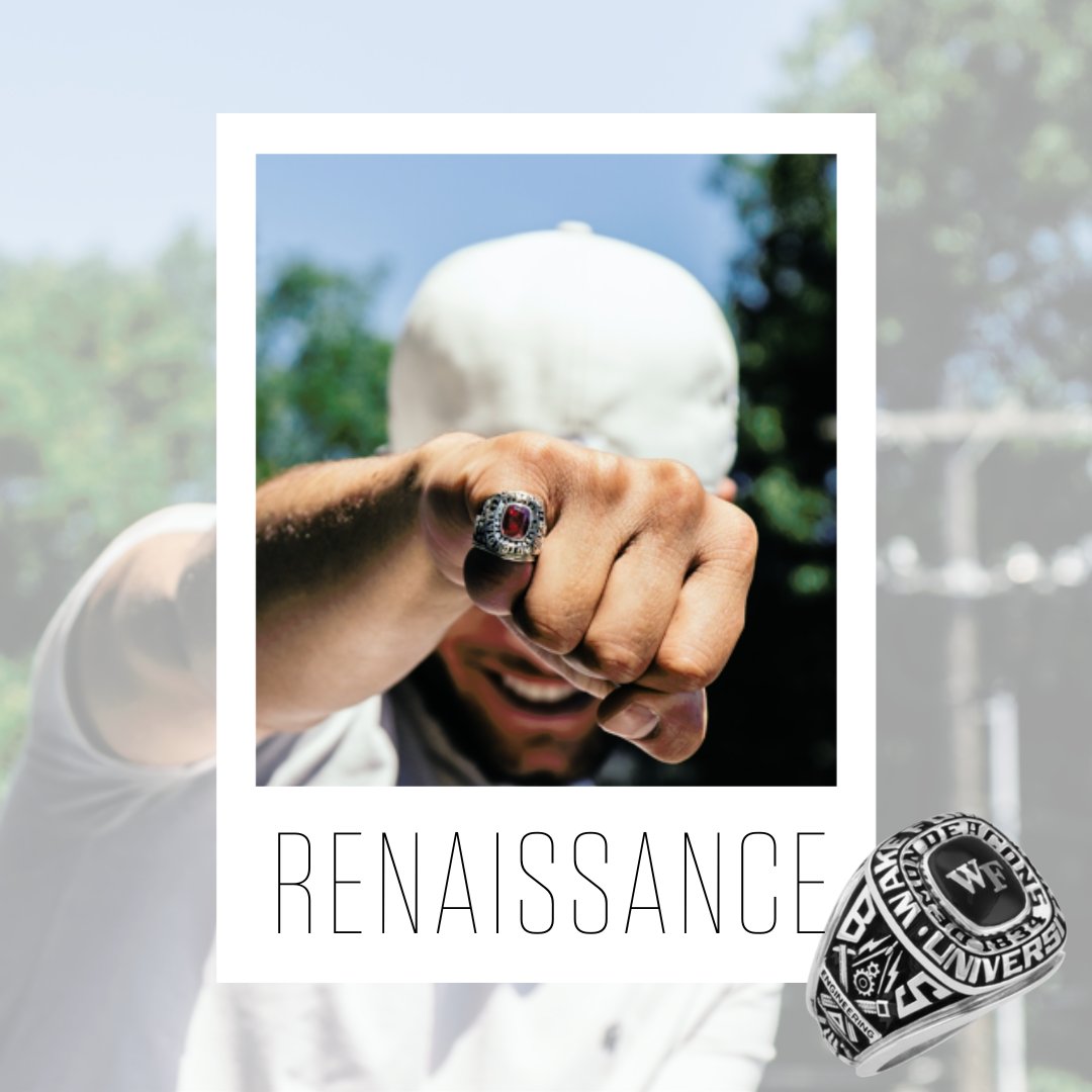 👑 RENAISSANCE 👑  This college class ring is a 𝓬𝓵𝓪𝓼𝓼𝓲𝓬 keepsake for your journey. 
🔓 Ten metal options
💎 Choice of Stone or Panel
🖋️ Grad Year and Degree Customization
+ MORE! Find your style. #HJClassRing #Collegering