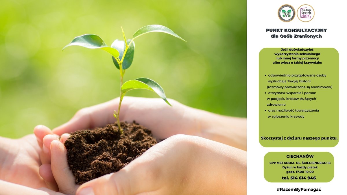 Zachęcamy Osoby Wykorzystane seksualnie, bądź mające wiedzę o takiej lub innej krzywdzie, by zrzuciły z siebie ten ciężar i skorzystały z bezpłatnej pomocy.
Zachęcamy również do zapoznania się informacjami na stronie zgloskrzywde.pl 
<a href="/FundacjaJozefa/">Fundacja Świętego Józefa</a> <a href="/OchronaKEP/">Ochrona Dzieci i Młodzieży</a>
