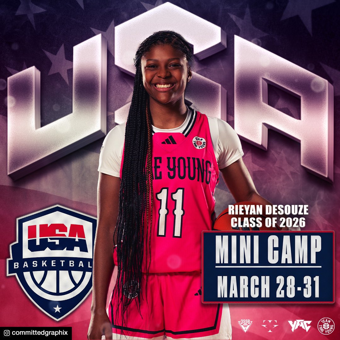 🇺🇸 🇺🇸 🇺🇸 2026 Rieyan DeSouze will be competing in an invite only Team USA Mini Camp in Portland, Oregon An amazing honor for our Team Trae Young hooper 🏀 #TeamTraeYoung @rieyandesouze @Coach_Mathurin @3SSBCircuit