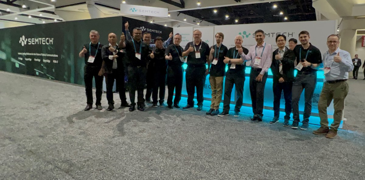 Thank you for helping to make this year's OFC show a success! We loved getting to meet and chat with each and every one of you. Looking forward to seeing you all again next year! #DataCenter #5G #Wireless #PON #OFC24 #Semtech