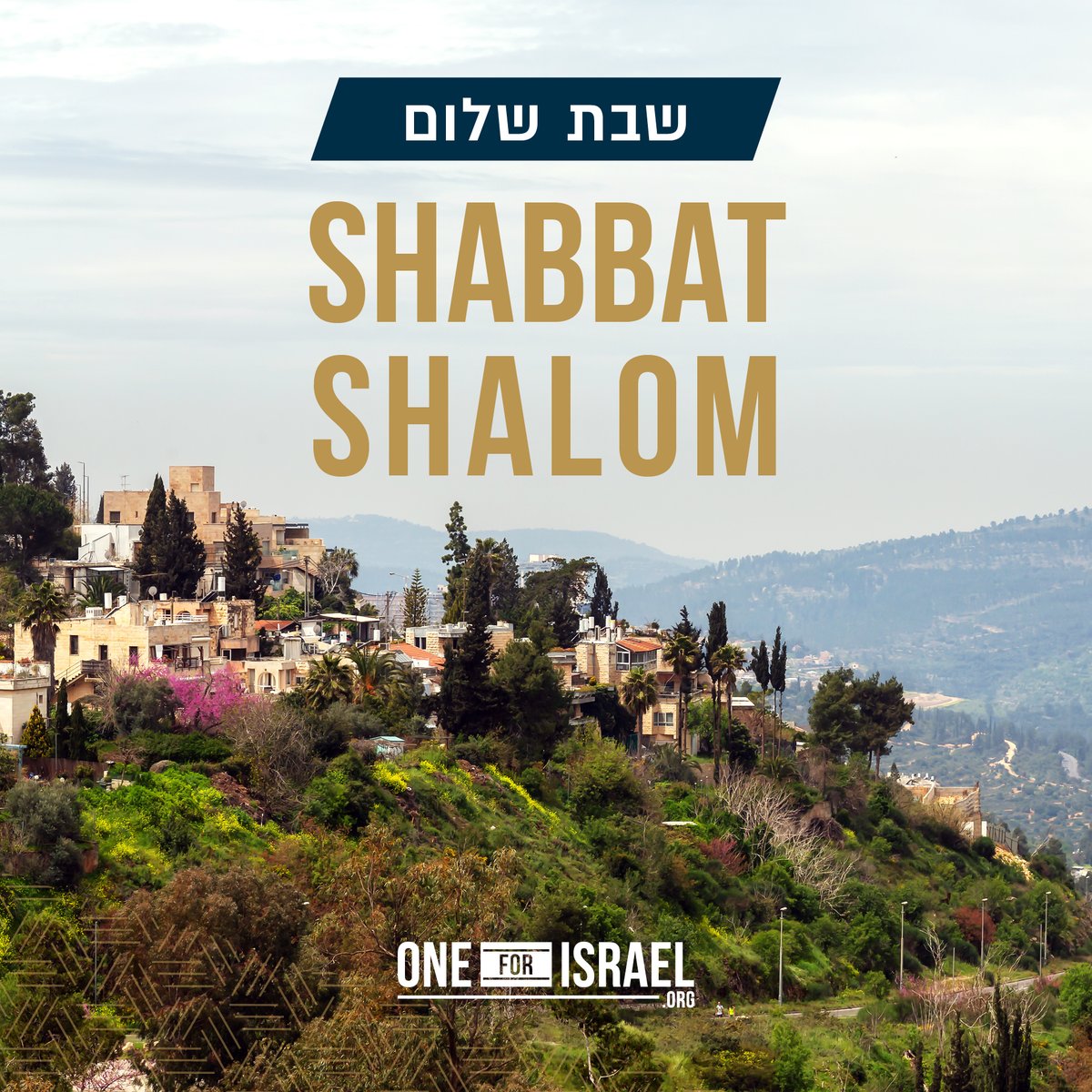 Shabbat Shalom from Jerusalem!