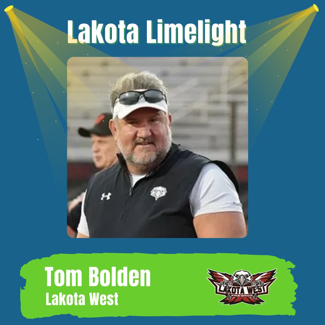 Let's hear it for 👏 for Tom Bolden! 'Coach Bolden has an enthusiasm & passion that makes the lights in the room get brighter 😎 when he walks in. His commitment & compassion for students at Lakota West makes him one of the most trusted & respected individuals in the building.'
