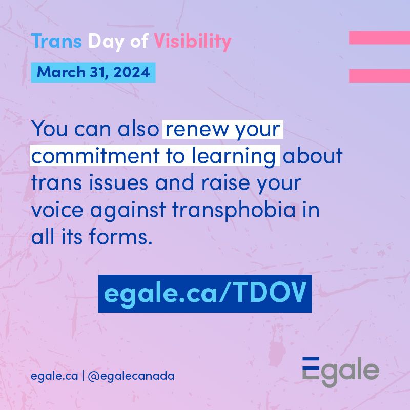 To be safely visible is a privilege. This Trans Day of Visibility (March 31), we ask those of you who have access to that privilege to be visible and loud in your celebration for trans & nonbinary people everywhere, especially those who do not feel safe to be visible themselves