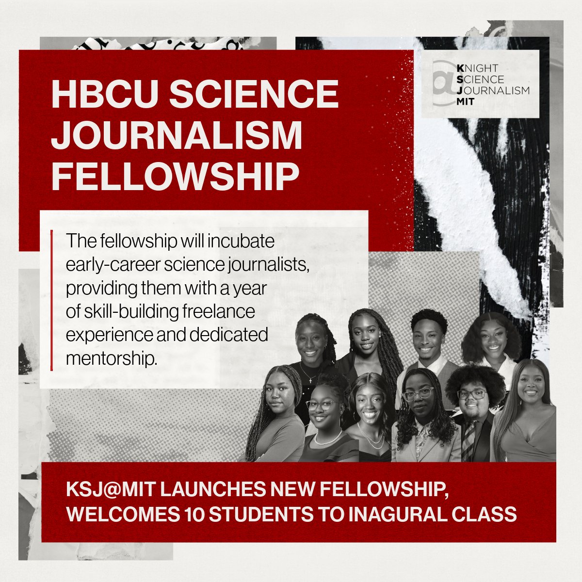 KSJ is thrilled to announce our new fellowship program! The HBCU Science Journalism Fellowship which will provide students with training, mentorship, and early career support to do reporting on science, health, and environmental issues. ksj.mit.edu/.../hbcu-scien…