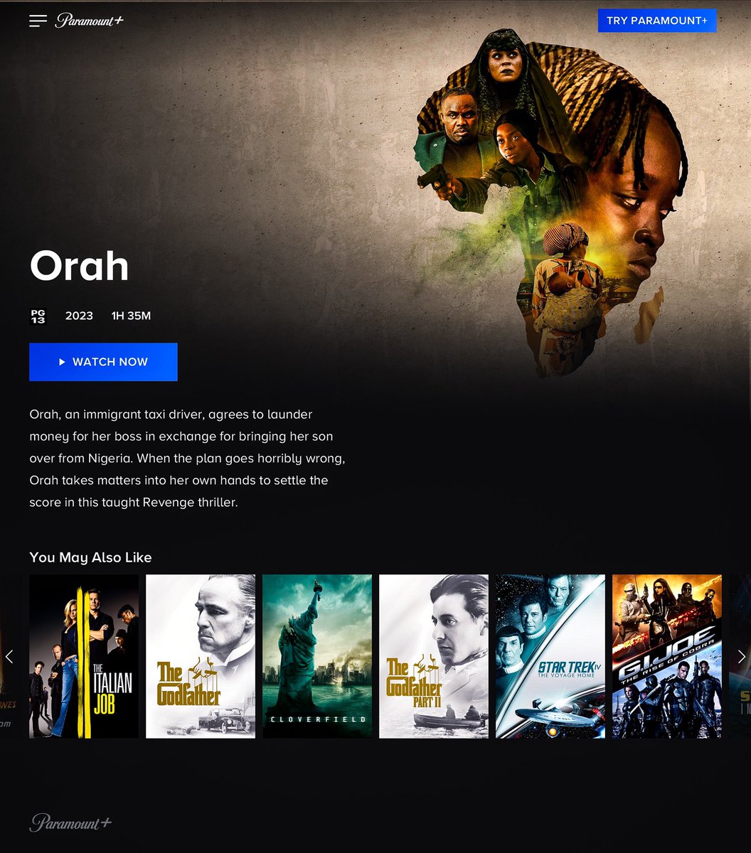 DirectorLonzo's tweet photo. 🎉 Great news! Orah is now available on @ParamountPlusCa streaming network in Canada ONLY. If you’re in Canada, subscribe to Paramount Plus today and watch this award-winning film everyone is talking about. 

🌟🎬 #OrahMovie #ParamountPlus #Orah #Paramount https://t.co/FdfZnpnu9y