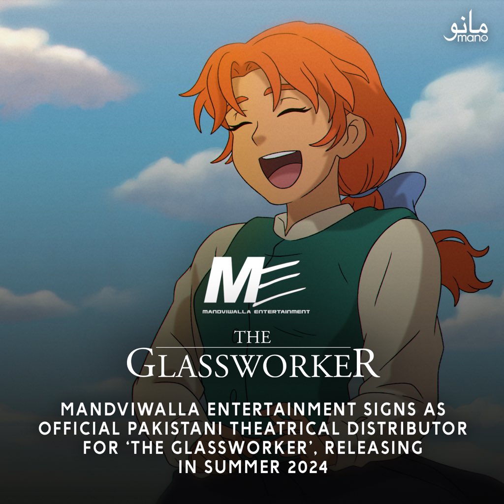 Coming this summer to theaters across Pakistan: 'The Glassworker' by Mano Animation Studios. Mandviwalla Entertainment (The Legend of Maula Jatt) signs as Pakistani distributor. 

More announcements coming soon! 

#theglassworker #mano #manoanimationstudios