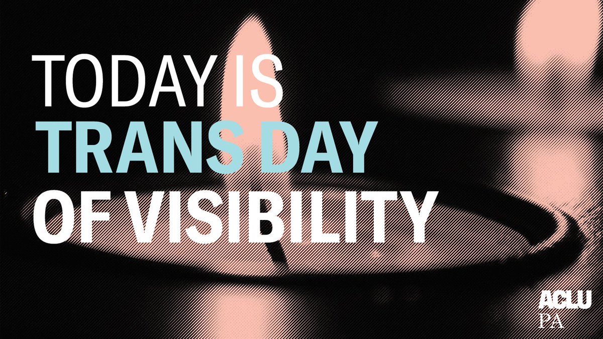 To all of our transgender siblings out there. We see you and we celebrate your existence, your resistance, and your resilience on International Transgender Day of Visibility. #ITDOV