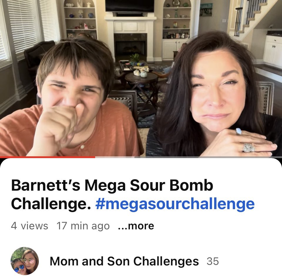 Check out our latest video eating @BarnettSweets world, sour Candy. Wow was it sour. Stay until the end so you can see how traumatized I was and how angry I get at my son. Lol. #megasourchallenge #barnettsweets #momandsobchallenges youtu.be/8jxNDpTSrfE?si…