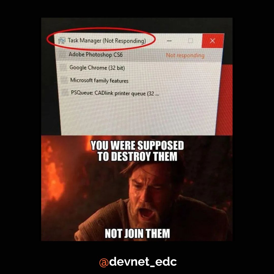 DevNetEDC's tweet image. When even the Task Manager lets you down, you know it's going to be a long day at the office.
Join the developer panel. Complete Surveys. Earn Points. Cash Out. 👉 evansdata.com/net/signups.php
#techirony #computerglitches #devhumor
